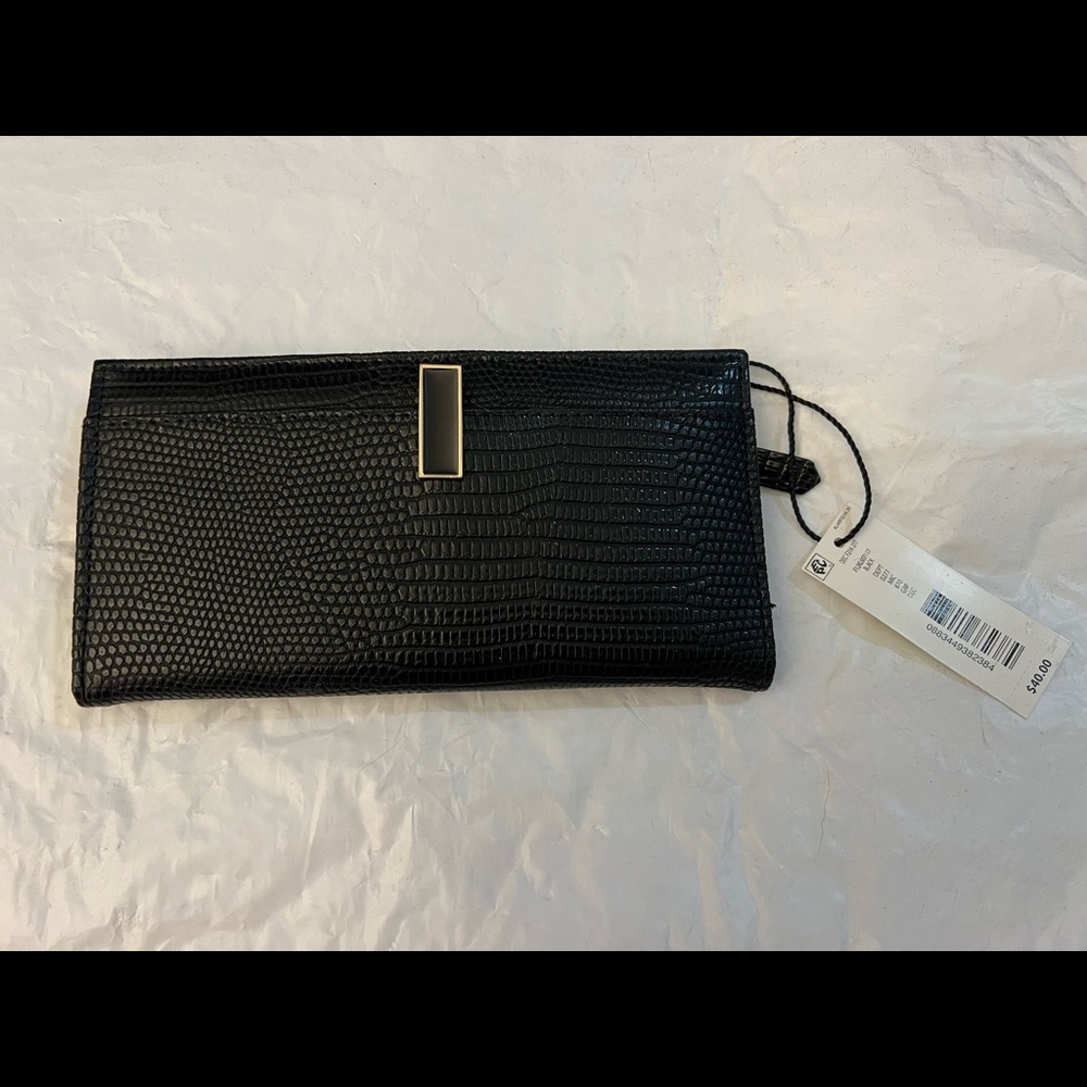 Kate Landry wallet-New with tags, 13 C/C slots with ID holder, snaps shut